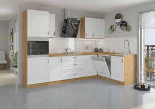 Kuchynská linka - Stilo Kitchen White / Rohový kuchynský nábytok 2.85
