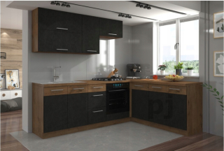 Kuchynská linka - Vigo Matera Kitchen, roh 2,4 x 1,85 m