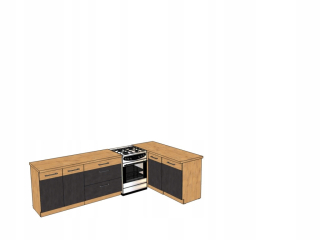 Kuchynská linka - Vigo Corner Kitchen 2,8 m On165 cm + doska