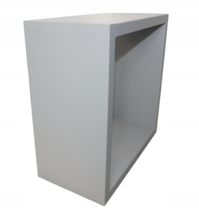 Regál, polica do pracovne - Kubik Gray Square 30x30x15 Gray Hanging