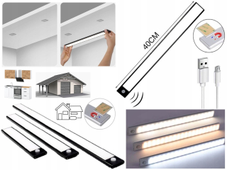 Osvetlenie nábytku - Lampa LED žiarovka snímača snímača pohybov 3 farby 40 cm