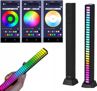 Osvetlenie nábytku - Smart LED lampa pre hudbu ovládaná pomocou USB Sound