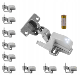 Osvetlenie nábytku - Lampa skrinky pre skrinku pre pánt 3 LED set x 10