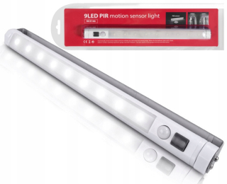 Osvetlenie nábytku - Podsadná lampa 9 LED snímač PIR LED