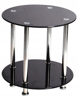 Konferenčný stolík do obývačky - Ikea Lack Table, biely zafarbený dub, 55x55 cm