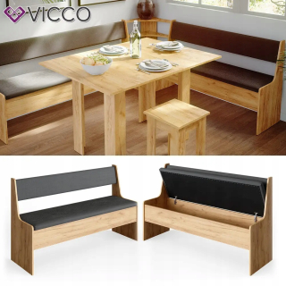 Kuchynský stôl - Kuchynská lavica Roman 137 cm Goldkraft/Anthracite Vicco