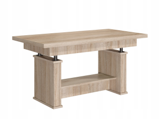 Konferenčný stolík do obývačky - Zásuvky na hrudník 120 cm 6 zásuviek Sonoma