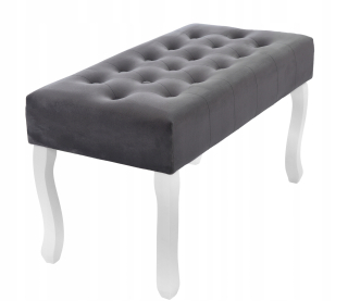 Lavica, taburetka do predsiene - Glamour prešívaná lavica 80 cm sedadla pre obývaciu izbu