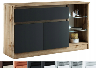 Komoda do obývačky - LED hrudník s zásuvkami 2d1s / farby / - 4k nábytok