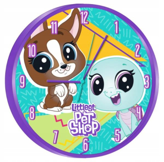 Detské hodiny do izby - Littlest Pet Shop Wall Hodiny 25 cm okrúhle LPS