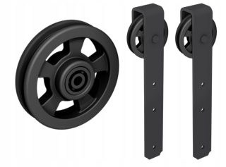 Posuvný systém na nábytok - Podkrovný systém Thor P Black Roc Design bez sprievodcov
