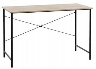 Detský písací stôla do detskej izby - Vand Loft Desk 120x60cm Oak/Black