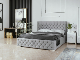 Posteľ do spálne - Manželské lôžko 160x200 Cristal 03 v štýle pôvabu