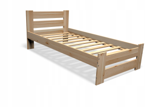 Posteľ do spálne - Drevené lôžko s vysokým obsahom borovice 80x200 + rám