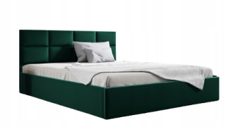 Posteľ do spálne - Gobi 160x200 BED, nádoba, čalúnené panely