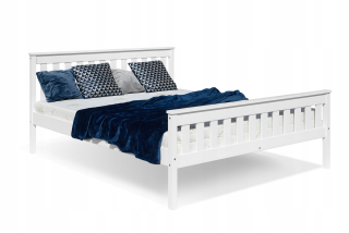 Posteľ do spálne - Lux biele posteľ 160x200 priečny