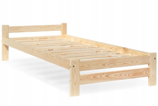 Posteľ do spálne - Adal 90x200 Pine lôžko so silným rámom