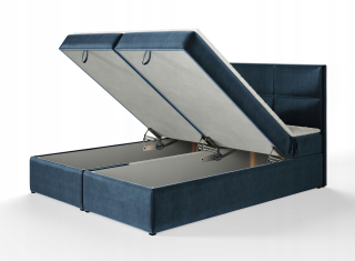 Posteľ do spálne - Čalúnené posteľ velor granátové jablko 160 x 200 relax