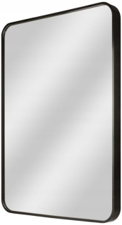 Kúpelňové zrkadlo - Kúpeľňové zrkadlo 80x60 Čierny hliníkový rám