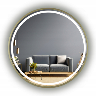 Kúpelňové zrkadlo - Brúsené LED kúpeľňové zrkadlo 60 cm moderné