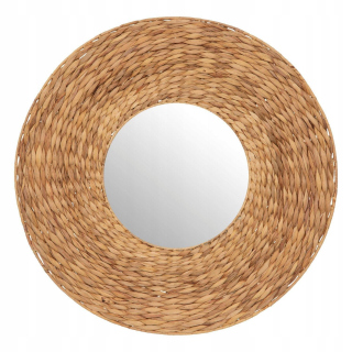 Zrkadlo do predsiene - Okrúhle zrkadlo v pletenom ráme HiAcynt Ø 75 cm