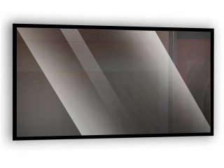 Kúpelňové zrkadlo - LED osvetlené zrkadlo 90x60 hliníkový rám