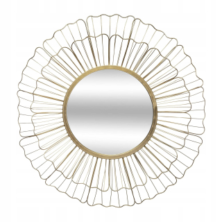 Zrkadlo do predsiene - Dekoratívne nástenné zrkadlo v Golden Boho rám 67 cm