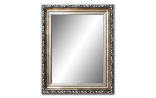 Kúpelňové zrkadlo - Strieborné zlaté zrkadlo 60x50, aby ste si vybrali +zadarmo