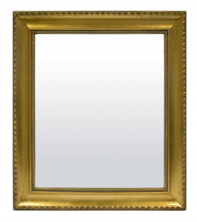 Zrkadlo do predsiene - Zrkadlo v zlatom drevenom ráme 74x64cm 47577