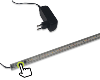 Osvetlenie nábytku - LED žiarovka prúžk pod skrinkou 50 cm dotykový spínač
