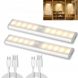 Osvetlenie nábytku - Bezdrôtová lampa so šatníkom snímača pohybu USB