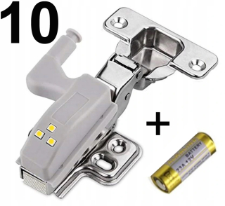 Osvetlenie nábytku - Lampa pre skrinku na pánty 3 LED x 10