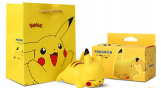 3D detká dekorácia - PIKAchu Pokemon nočná lampa pre dieťa žltú krabicu