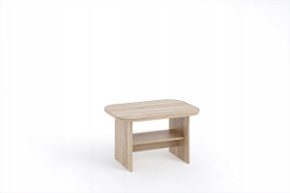 Konferenčný stolík do obývačky - Oválna lavica 69x51 pre salón Sonoma Oak