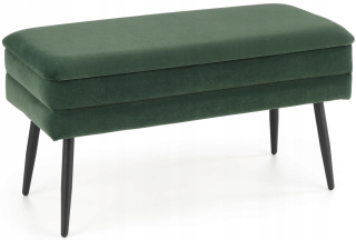 Lavica, taburetka do predsiene - Velva Bench tmavo zelená / čierna halmar