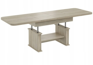 Konferenčný stolík do obývačky - L15 L15 Sonoma Oak 130/210x80 Zložené 24 hodín