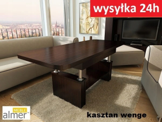 Konferenčný stolík do obývačky - Lavosolínová lavica L15 WENGE 120/200X70 TABUĽKA