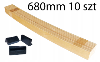Rošty na posteľ - Jarný pás 680 mm s 10 pakovými rukoväťami