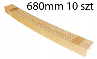 Rošty na posteľ - Jarný pruh elastického ohnutia 680 mm 10 pak