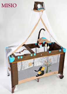 Cestovná, prenosná detská posteľ - Turistická detská postieľka. Kidplay Playpen 65x125 cm
