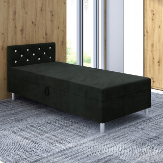 Posteľ do spálne - 120x200 lôžok s nádobou na gauč Velor Princess Couch