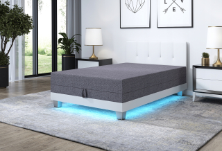 Posteľ do spálne - 90x200 postelí pre Luiza +LED spálňa zadarmo