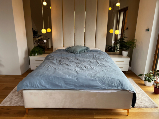 Posteľ do spálne - Kontinentálna posteľ bari 100 čalúnená hotel