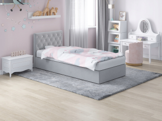 Posteľ do spálne - Mini Caro Bed + matrac 100x200 cm + nádoba