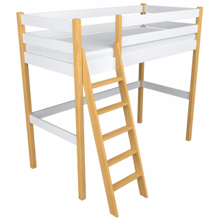Detská posteľ - Mezzanine Bed 100x200 White Pine N03