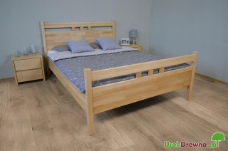 Posteľ do spálne - Drevená bukový posteľ Opal 160x200 výška bukového výšky 24 hodín