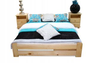 Posteľ do spálne - Drevené borovicové lôžko Euro 160x200 Výrobca +