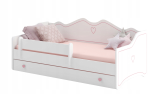 Posteľ pre detí - Detská posteľ Emma 160x80 Biela zásuvka