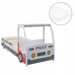 Detské policajné auto, matrac, 90x20