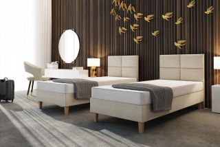 Posteľ do spálne - Panel Hotel Bed 80 Headrest + matrac